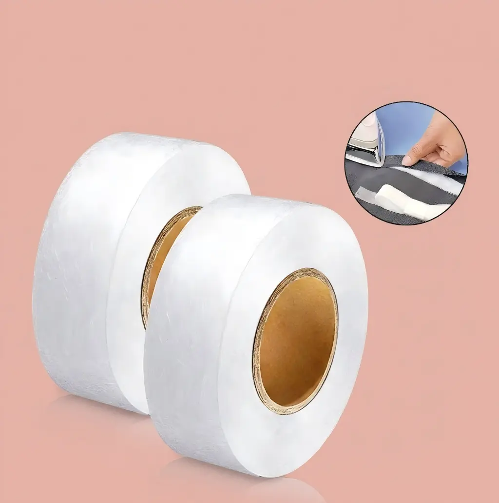 【summer sale】Hemming Tape Fabric Adhesive Hem Iron on No-Sew Hemming Tape for Pants, 0.79 Inch Width, 2559 Inch Length, White