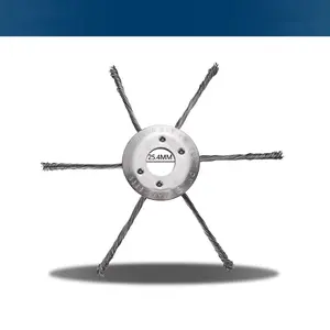 Steel Wire Weed Brush Set, Durable Round Weeder for Lawn Mowers, Ergonomic Handle, High Efficiency Garden and Yard Maintenance Tool