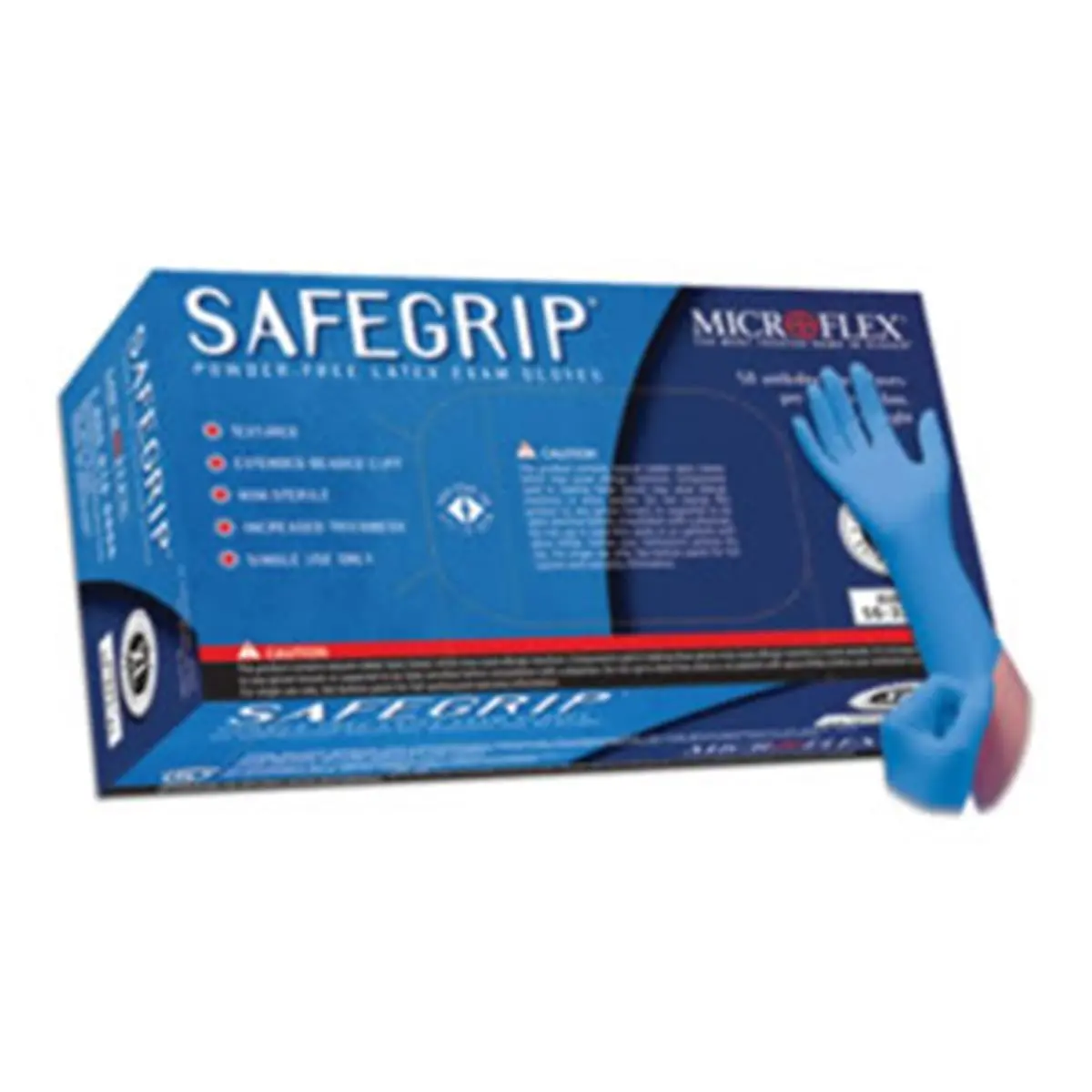 212 MAIN Single-Use Blue Latex Cleaning Gloves, XL Size, Powder-Free, Anti-Slip Textured Grip, Thick Fingers, Extended Cuff for Wrist Protection, Comfortable Fit for Hazardous Work