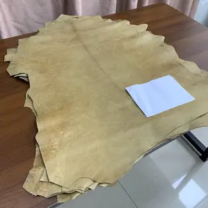 Imported First Layer Honey Wax Oil Leather, Handmade Genuine Leather Fabric, 1.0mm Thickness, Ideal for DIY Crafts