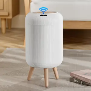 Smart Induction Waterproof Trash Can for Bathroom, Bedroom, Office Nordic Style, Household Items Saving Space Motion Sensor Multifunctional Home Supplies