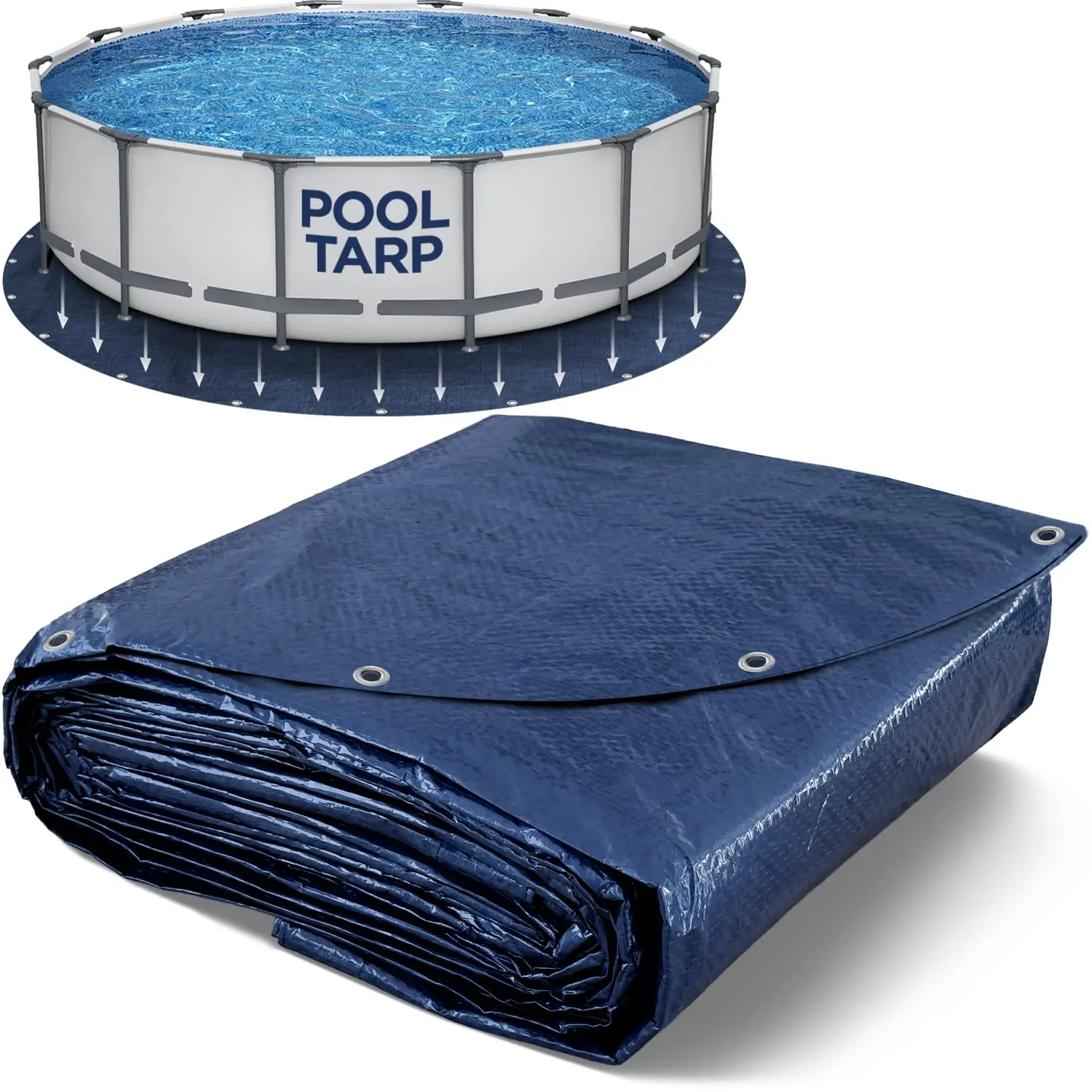 Shop Square Pool Liner Pad - Tarp Material 10x10 Mesh, Protective Ground Cloth for Above Ground Pools (Round, Square & Rectangle)