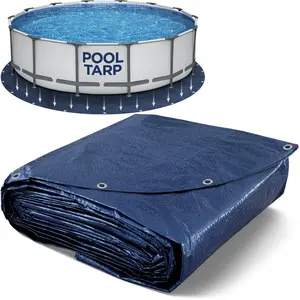 Shop Square Pool Liner Pad - Tarp Material 10x10 Mesh, Protective Ground Cloth for Above Ground Pools (Round, Square & Rectangle)