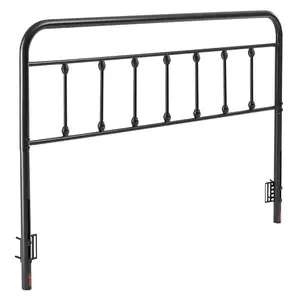 【FathersDayGift】 VEVOR Metal Headboard, Queen Size Headboard with Adjustable Height, Metal Headboard for Queen Size Bed, W59.65 x H40.55 x D1.5 inches, Ideal for Bedroom, Hotel, Homestay, Dormitory, Black