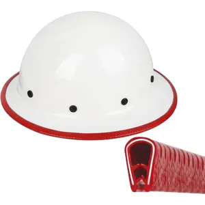 Hard Hat Edge Protector Strip 36.6 Inch Full Brim Guard for Helmet Impact Protection Durable Safety Accessory Easy Install