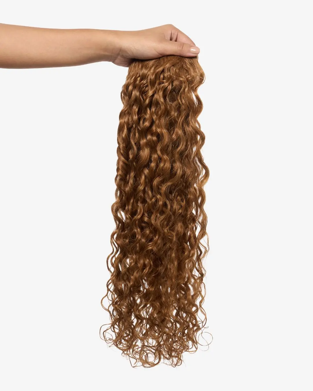Strawberry Blonde Curly Clip-In Hair Extensions