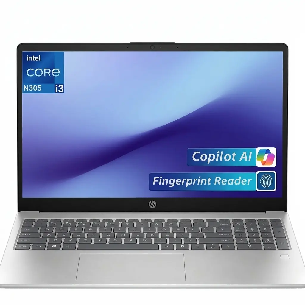 HP Flagship 15 Laptop Computer, 15.6" FHD IPS Anti-Glare Display, Intel 8-Core i3-N305/i3-1315u, 8GB RAM|256GB SSD, WiFi 6, AI Copilot, Windows 11 pro