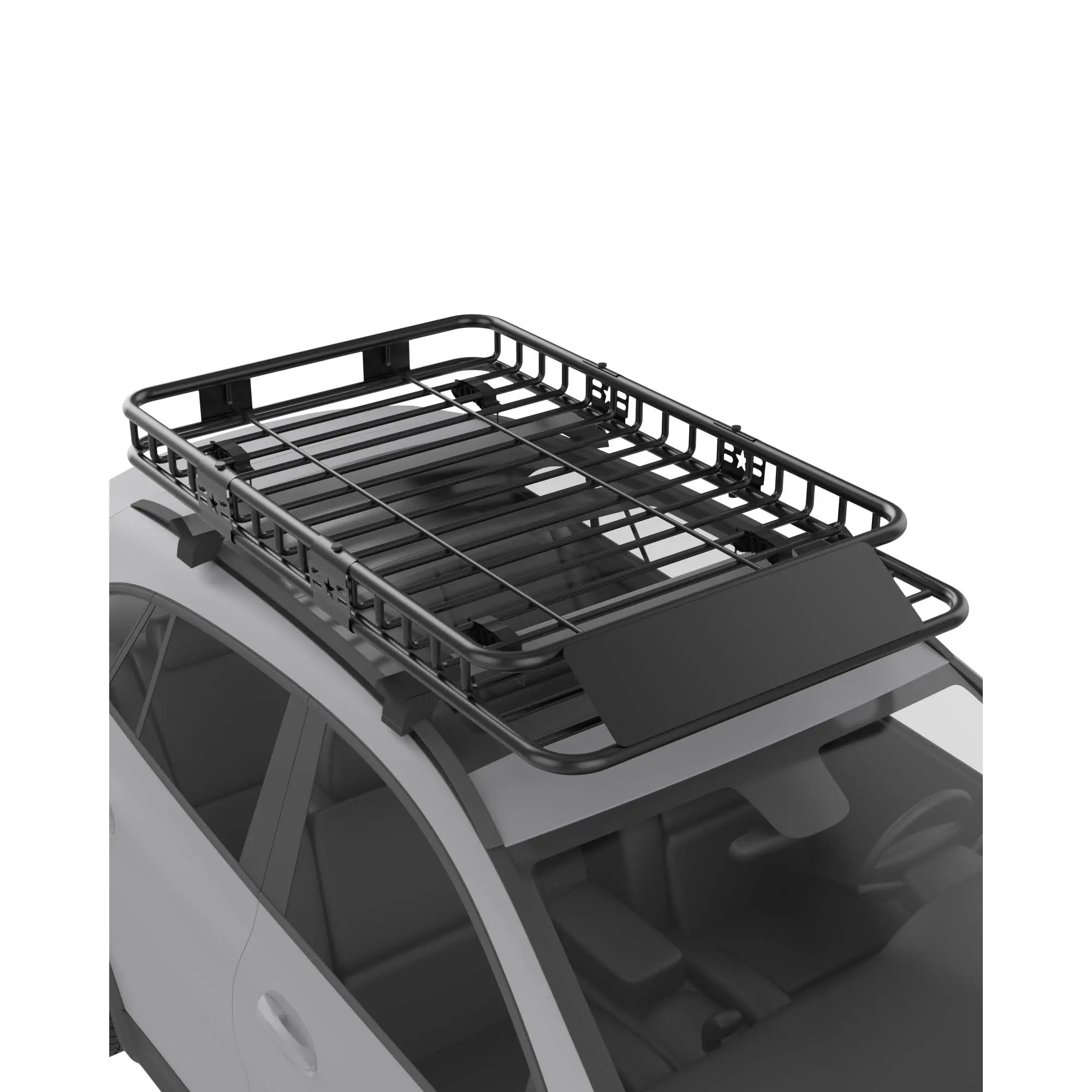 64 in x 39 in x 6 in Roof Cargo Rack Basket with Extension Black Roof Luggage Rack Universal for SUV Car