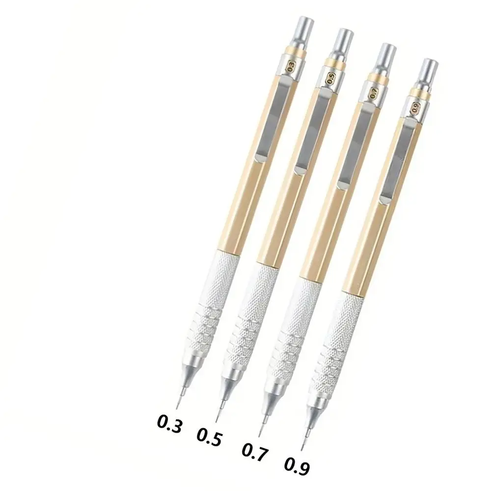 Cool School Supplies, 2pcs Mechanical Pencil with Refill Set, Refillable Lead Pencil with Clip for Writing Drawing Sketching Art Painting