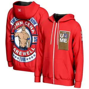 John Cena Farewell Tour Red Kids Hoodie, WWE Youth Zip Jacket, Legendary Final Run Streetwear, Special Gift For Boys And Girls