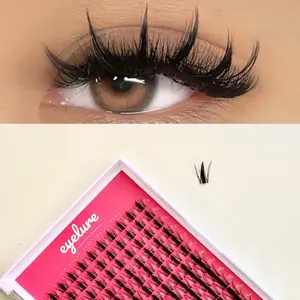 Aflai Layered Style Lashes Clusters C Curve 140 Pcs Barbie Doll Eyelashes Extension 8-18mm Lashes Kit - Makeup, Cosmetic Lightweight Salon Tweezer Lash Extension waterproof lashclusters Eyelash Extensions Eyelash Extension sweet eyelashes lash individuals