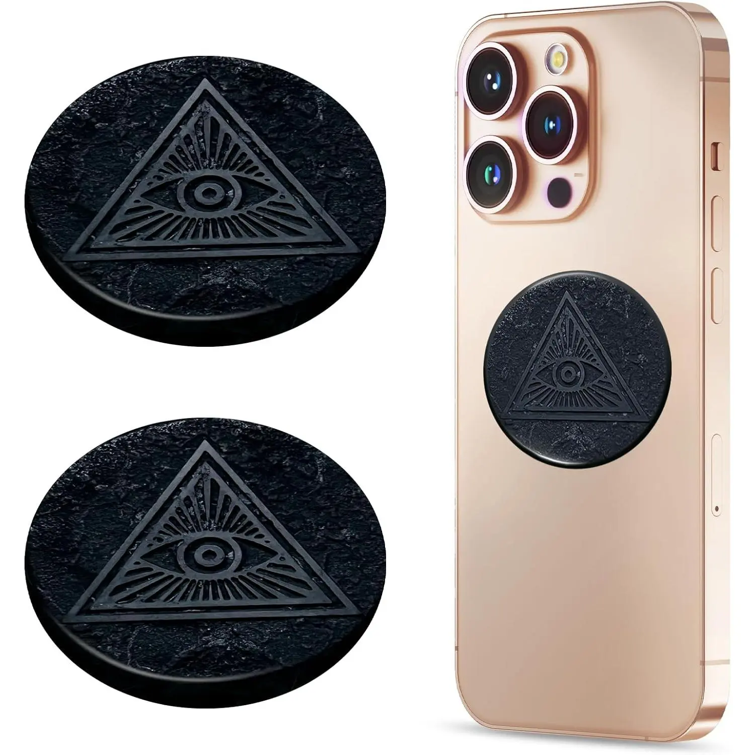 2 count  Neutralizer Sticker for Cell Phone 30 mm/ 1.18 Inch  Stones Plate for Tablet Laptop - Seeing