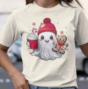 Christmas Ghost Ginger Bread Cookie Unisex T-Shirt for Christmas