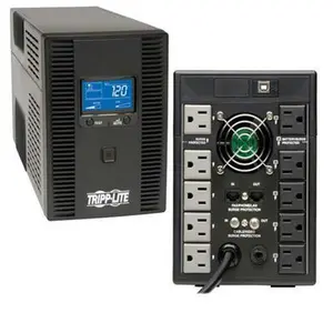 Tripp Lite Power Stabilizer UPS, 1500VA 900W, with LCD Display for Computers & Office Desktop Laptop Components