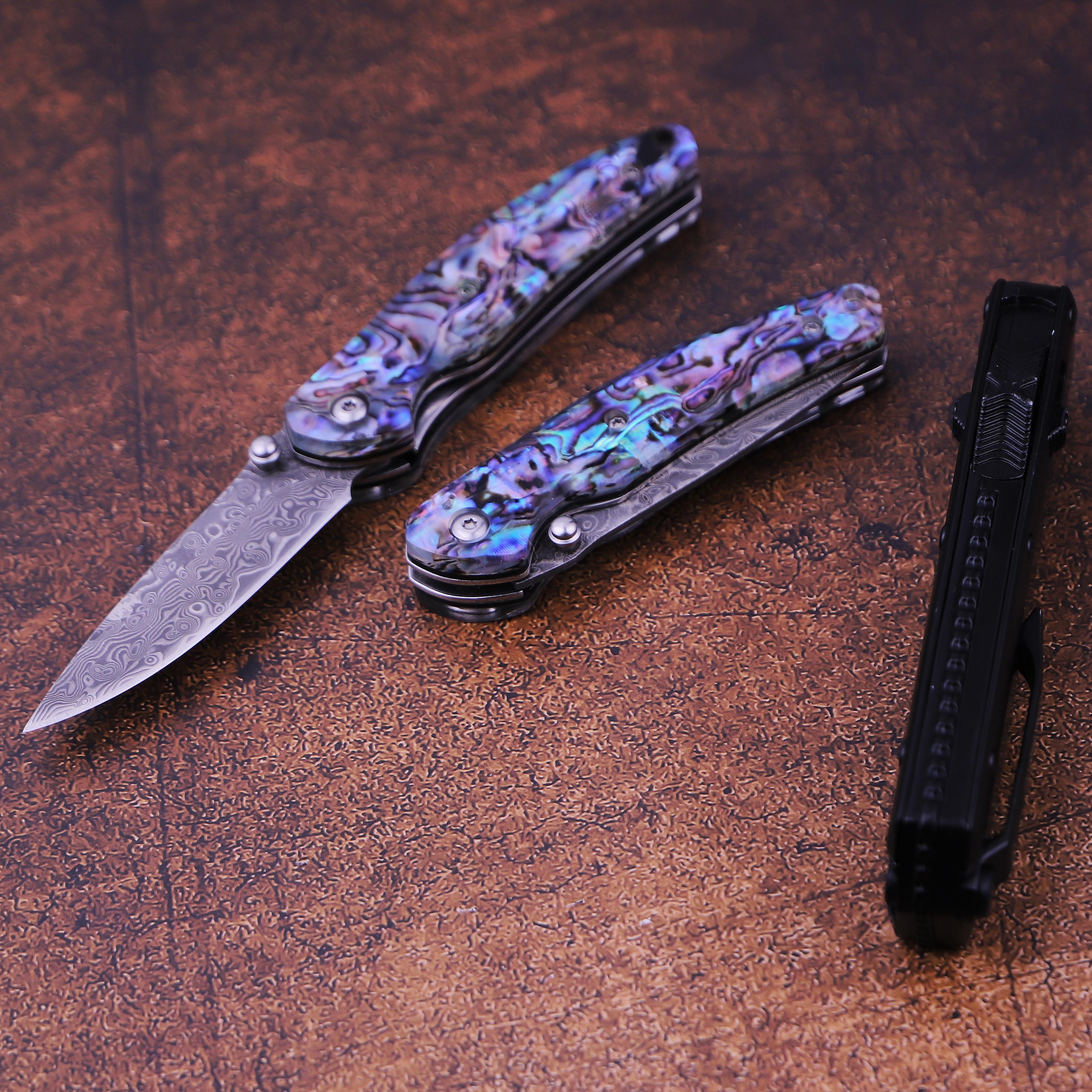 Multi-functional camping knife, comfortable non-slip handle, high hardness sharp blade, the perfect gift for men!