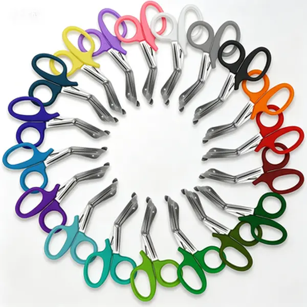 Multi-Color EMT Shears, 20 Pack Stainless Steel Trauma Scissors for First Aid & Medical Use - Durable, Sharp - Emergency Shears for EMS, Nurses, First Responders Kit, Reusable Surgical Scissors