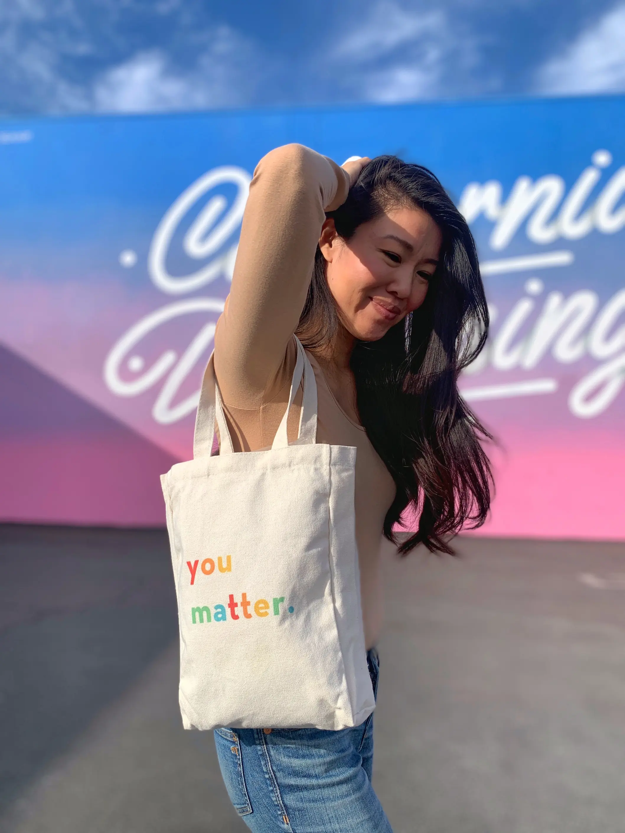 Mini Canvas “you matter.” Tote Bag