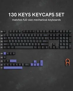 Womier Double Shot PBT Keycaps Set , Cherry Profile Custom Keycaps for All US Layout  Gaming Mechanical Keyboard