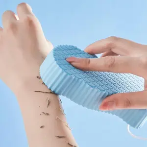 2pcs Magic Exfoliating Bath Sponge,3D Super Soft Exfoliating Bath Sponge,Skin Friendly and Reusable,Alternative to exfoliating Gloves