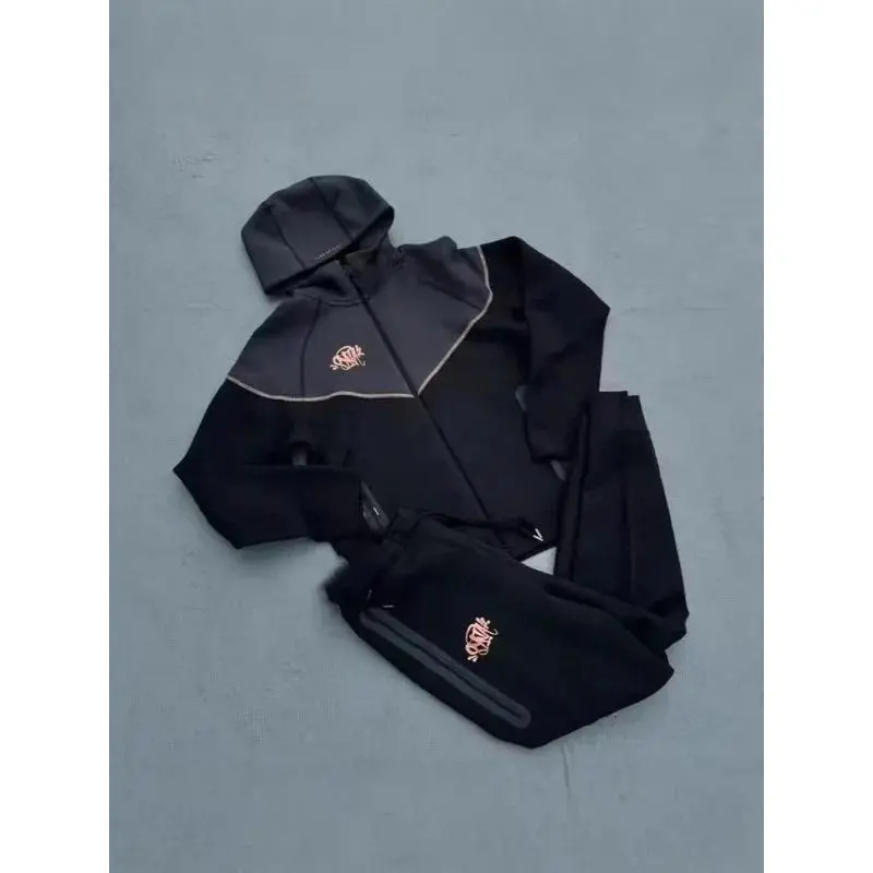 Windbreaker Windproof Hooded Sports Jacket Hip Hop Style European American Co-Branded Leisure Coat for Unisex rain jacket womens  gym  wear(Raincoats)