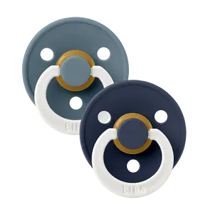BIBS Baby Colour Pacifier Dummy Glow 2 Pack - Petrol/Deep Space BIBS Baby Colour Pacifier Dummy Glow 2 Pack - Petrol/Deep Space