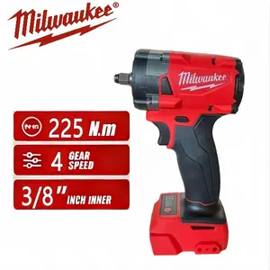 Milwaukee M18 3/8" Compact Impact Wrench, 300 Nm Max Torque, Dual-Speed Range 0-1,700 / 0-2,100 RPM, 4-Mode Drive Control, For Automotive Repair And General Fastening