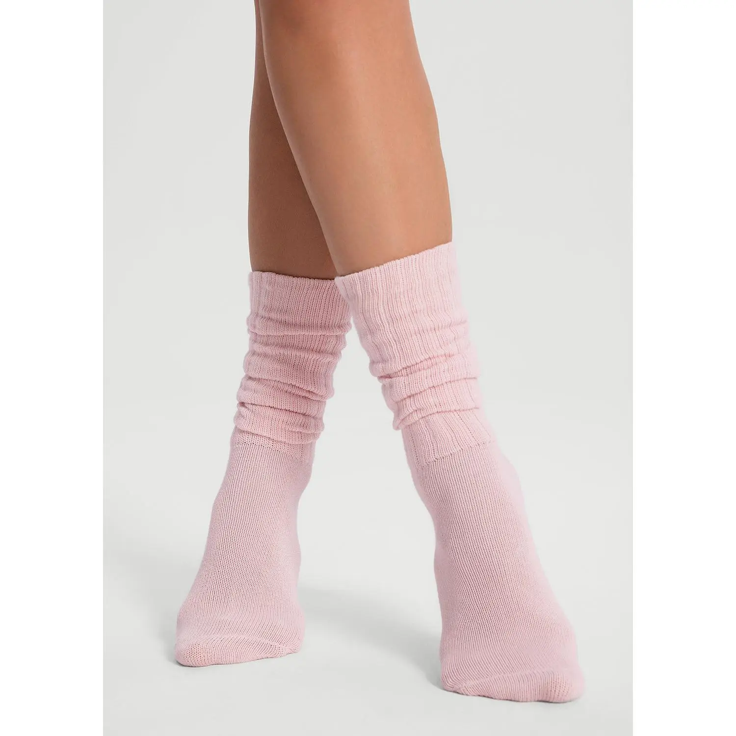 Women's Slouch Calf High Socks - 62% Cotton-Polyester-Elastane Blend, Breathable Softness Knit, Fit-Enhanced, All-Seasons Comfort, Machine Washable (Cold Wash Safe)