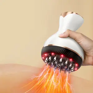 Electric Gua Sha Massager with Heat and Vibration for Body Sculpting, Portable Deep Muscle Relief Tool with 12 Adjustable Intensity Levels