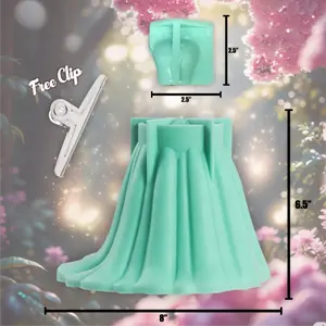 Bridal Cake Silicone Mold 2 Piece with Free clip for Baking, Jelly,  Chocolate and Fondant