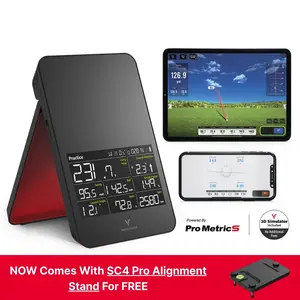 SC4 PRO Launch Monitor + 3D Driving Range Simulator