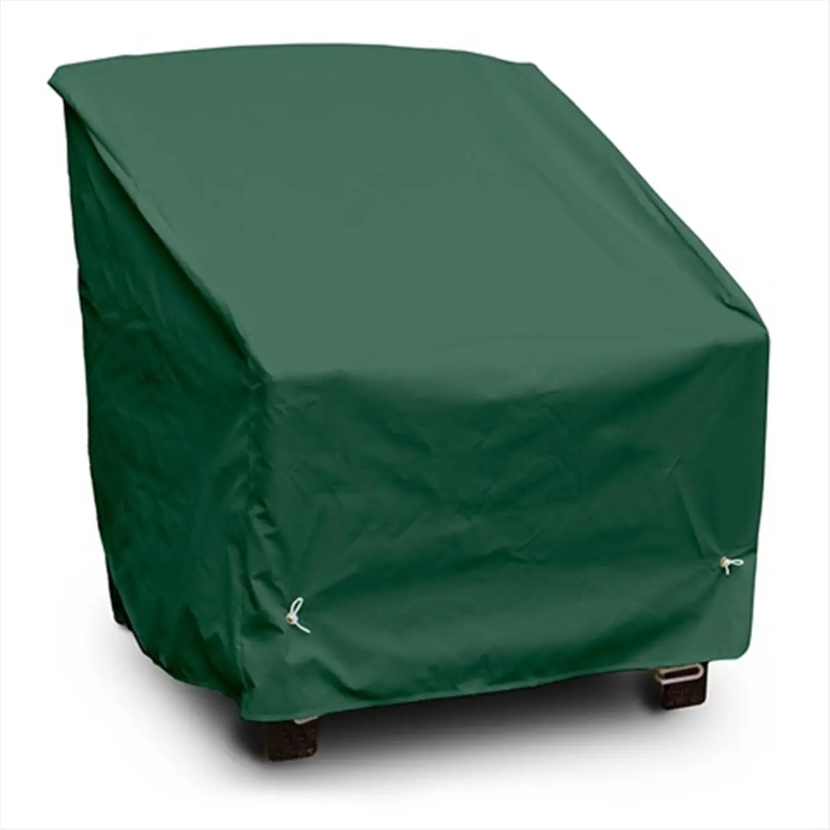 KoverRoos 66150 Weathermax Waterproof Outdoor Deep Seating Chair Cover - Forest Green, 34x35x32 in, Durable Tyvek Fabric, 1-Way Breathable, 5-Year Color Retention, U-Shaped Hook/Bungee System, Included Storage Pouch