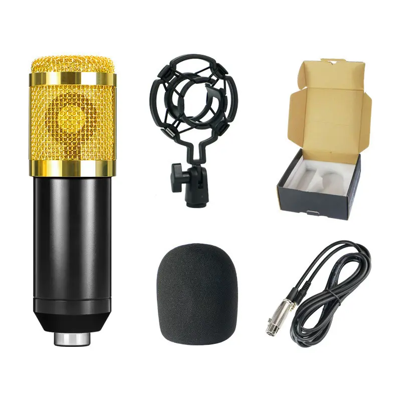 Cross border BM800 condenser microphone, anchor computer live recording, karaoke, e-sports voice microphone, Podcasting Desktop Mic, Podcast Equipment