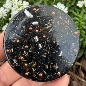 Basic Tower Buster Orgonite Quartz Garnet Pyrite for EMF Protection Property Gridding EMF Cleansing Home Device