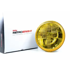 Holley RetroBright LED Forward Light -Yellow Lens Housing Only,Sold Individually