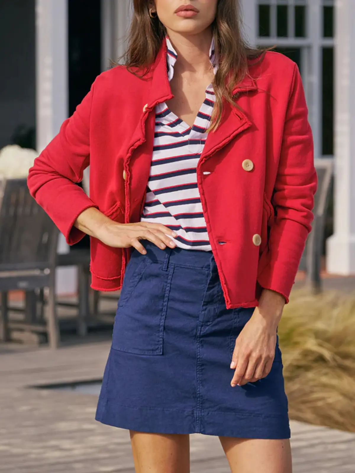 FISOEW Women's Baggy Elegant Basic Minimalist Collared Long-Sleeve Button-Front Sweatshirt Jacket with Pockets, Loose-Fit Layering Casual Outerwear, Coats, Lady, Earthy Buttons Add Warmth, Casual Days, Polished Look, Pairs Easily With Tees Or Knits