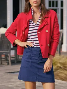 Fisoew Women's Loose-Fitting Sweatshirt Jacket with Buttons Casual and Stylish Outerwear Long Sleeve Medium Length Classic Shawl Collar Comfortable Layering Option Womenswear Collared Coats Tops Minimalist Basic Fitted