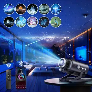 Homelist 3D Galaxy Sleep Aid Projector Night Light with 60 Visual-Audio Scenes, Bluetooth Music, Timer & Wide-Angle LED for Better Sleep