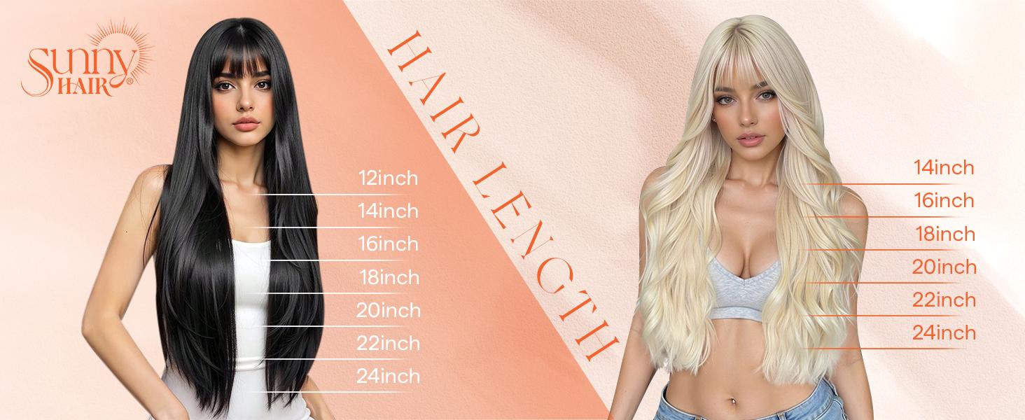 Sunny Wire Invisible Real Human Hair  12-24“ Length Natural Straight Soft and Easy to wear Women luxy hair Festive Gift Ideas#TiktokShopSpringGlowUp