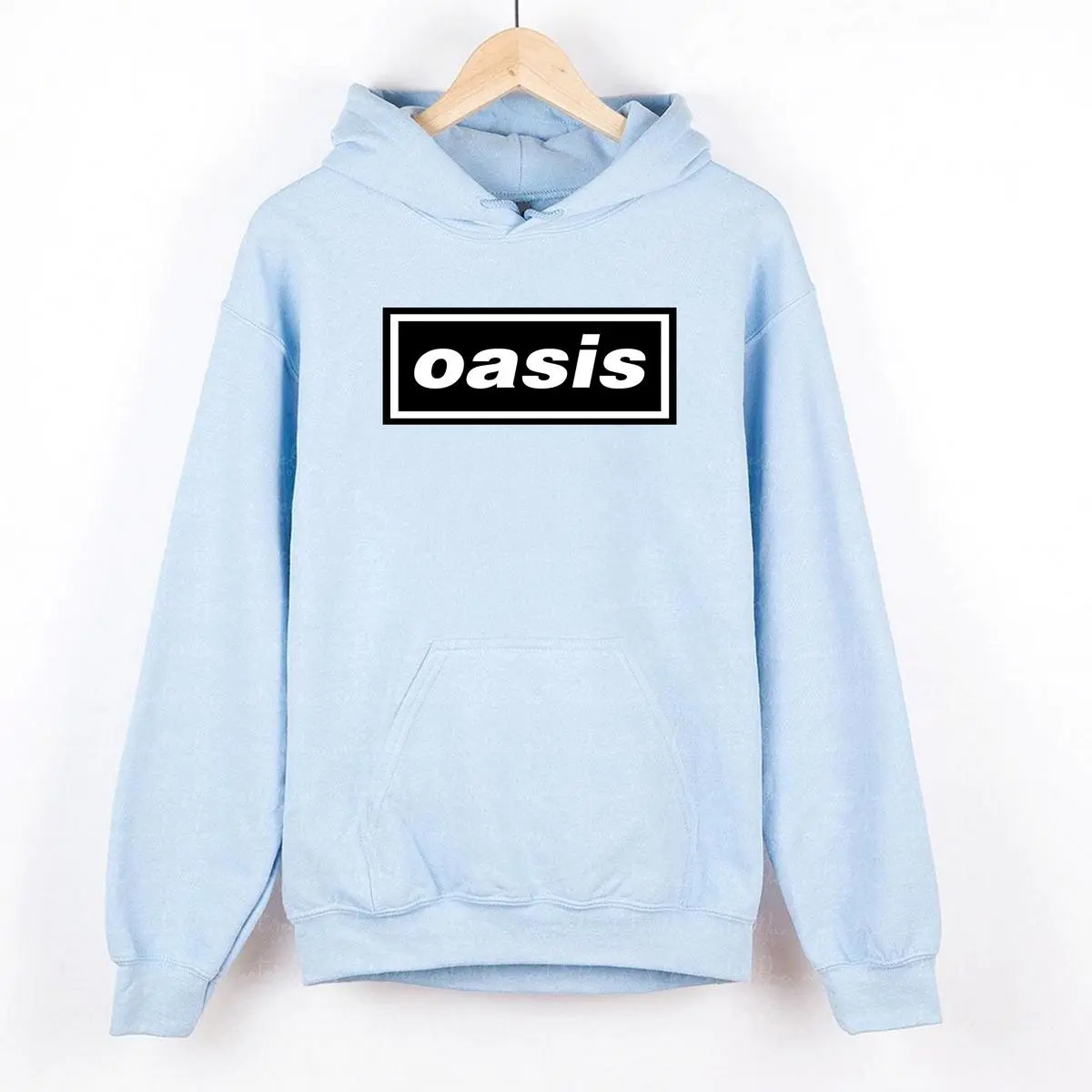 Women's Casual Pullover Hoodie, Oasis Logo Cotton Top for Men