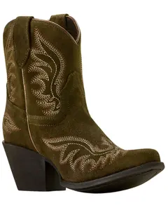 Ariat Women's Chandler Suede Western Booties Snip Toe - 10074325