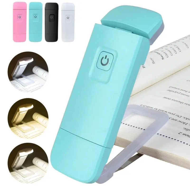USB Rechargeable Book Light, Portable Clip-on Reading Light, Eye Protective Night Light, Portable Light Clip for Reading, Bedroom, Study Room, Office