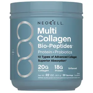 NeoCell Collagen Peptides Powder	 20oz - Grassfed Protein Supplement - Advanced with 18 Essential Amino Acids