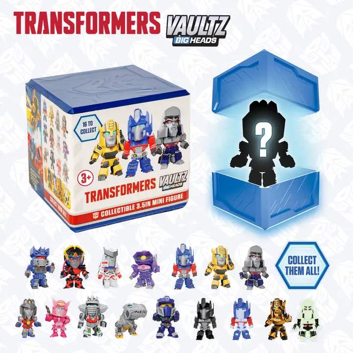 Transformers Collectible Mini Figure Mystery Box, 3.5 Inch Surprise Character Toy, 1 Pack, 3 Pack & 16 Pack, Officially Licensed Collectible Figures for Kids Ages 3+
