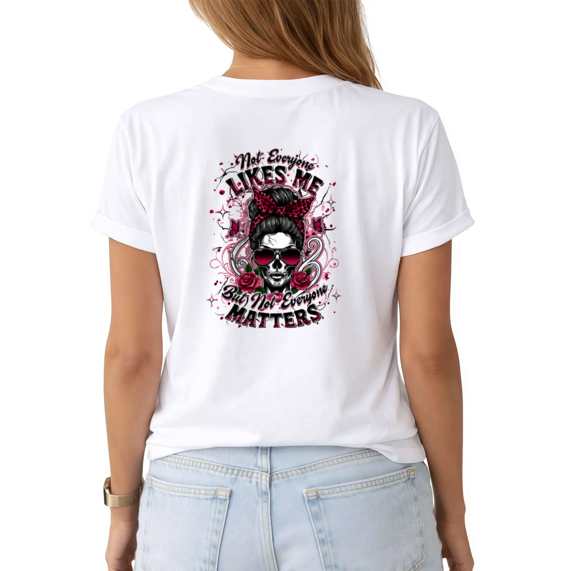 Not Everyone Likes Me  Tshirt, Hoodie, Sweatshirt, Aesthetic Tatoo Outfits, Streetwear Style, Retro Vintage Y2k Women Graphic Tees Apparel Cotton