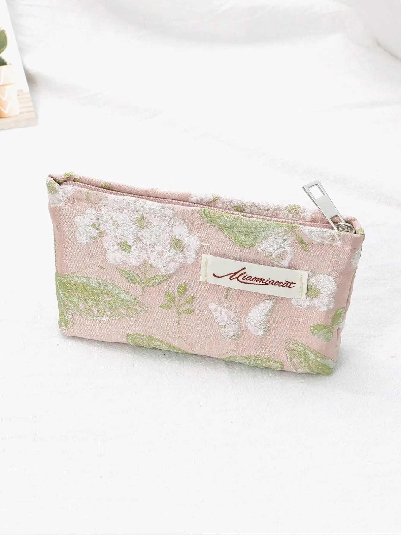 All Over Print Portable Makeup Bag, Fashion Cosmetic Storage Bag for Women, Vintage Elegant Small Make-up Bag for Daily Outdoor Travel