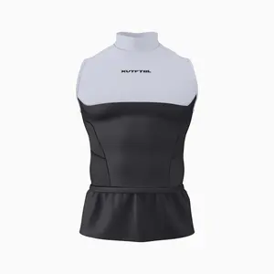 Two-Tone Sleeveless Turtleneck Compression+ Shirt