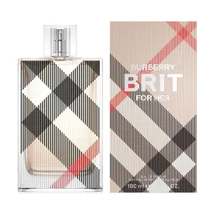 BURBERRY Brit Eau De Parfum for Women Floral Fruity Perfume with Icy Pear Sugared Almond & Vanilla Notes Long Lasting Fragrance 100ml - Fragranced