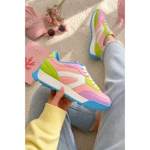 Restock! Chunky Retro Sneaker with Mixed Panel Design