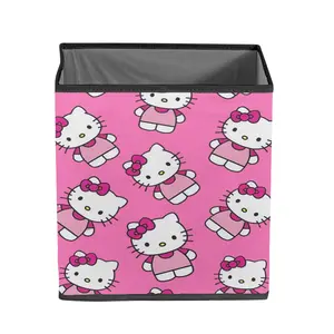 Sanrio Hello Kitty Foldable Storage Box - Foldable Design, Hello Kitty Theme, Small Item Organizer, Perfect for Toys & Stationery