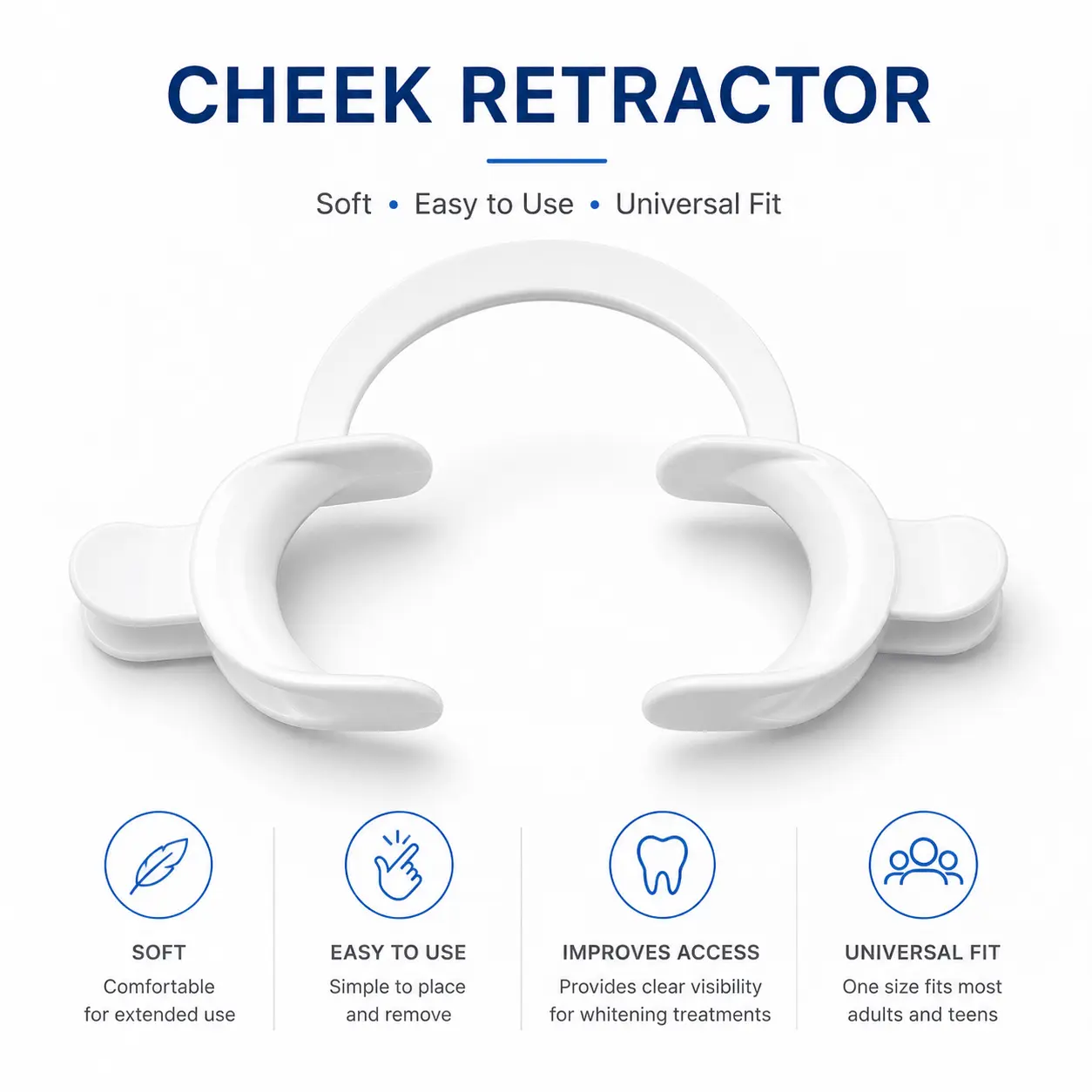 Soft Cheek Retractor for Teeth Whitening